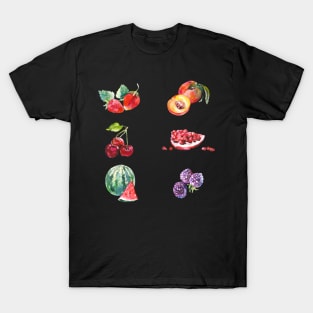 Watercolour Summer Fruits T-Shirt